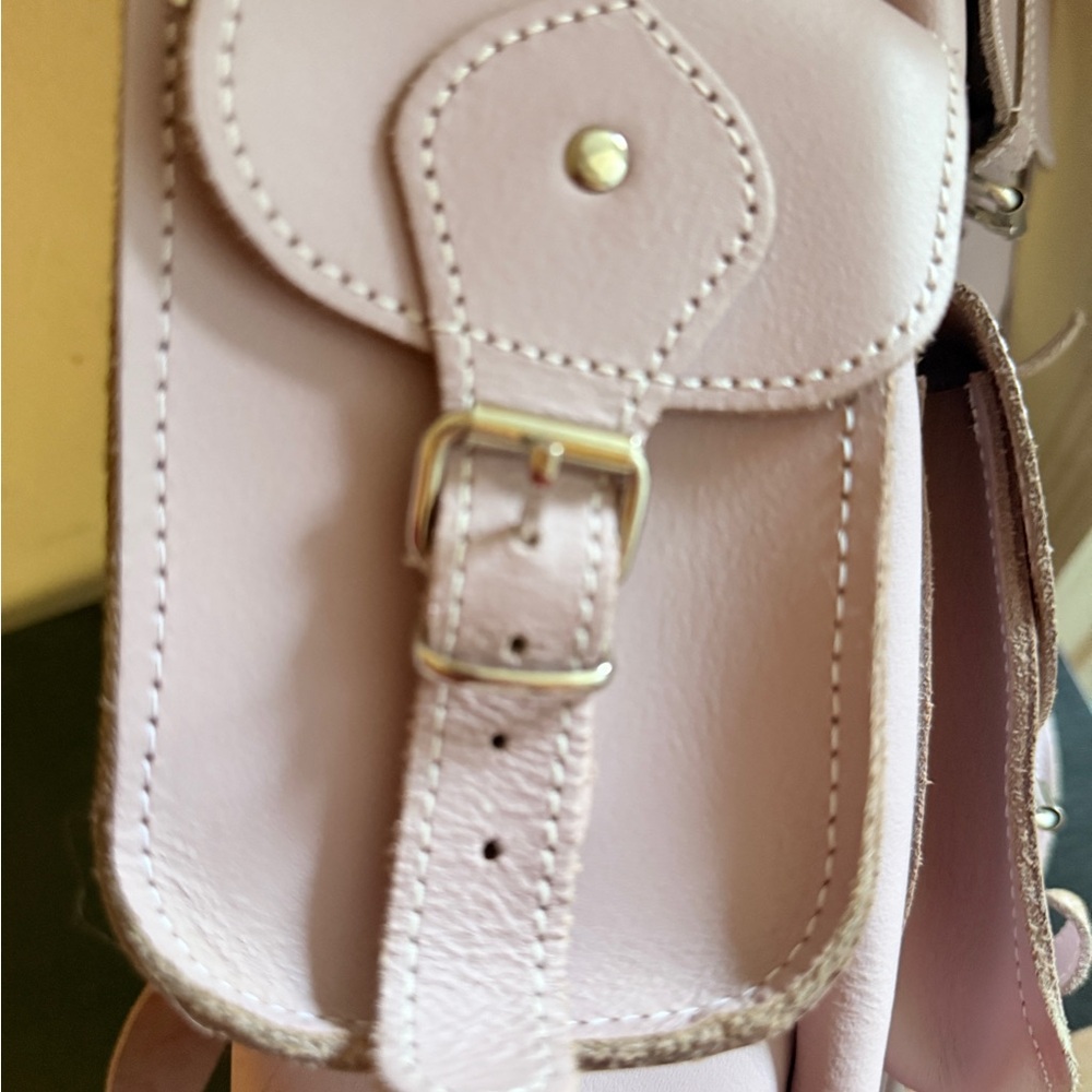 Pink Leather Backpack - Picture 5 of 10